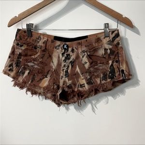 One Teaspoon Denim Bandit Shorts